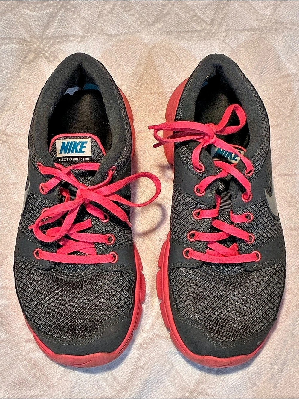 Nike Flex Experience Run Running Shoes Black & Pink US 8